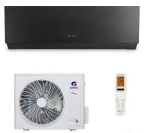 Настінний інверторний кондиціонер, спліт система Gree Clivia DC Inverter Wi-fi GWH12AUCXB-K6DNA1A Black